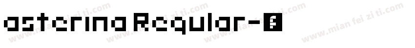 asterina Regular字体转换